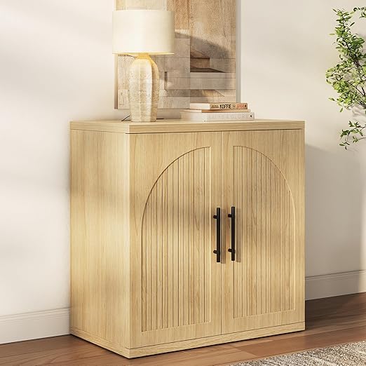 63" Fluted Buffet Cabinet with Storage