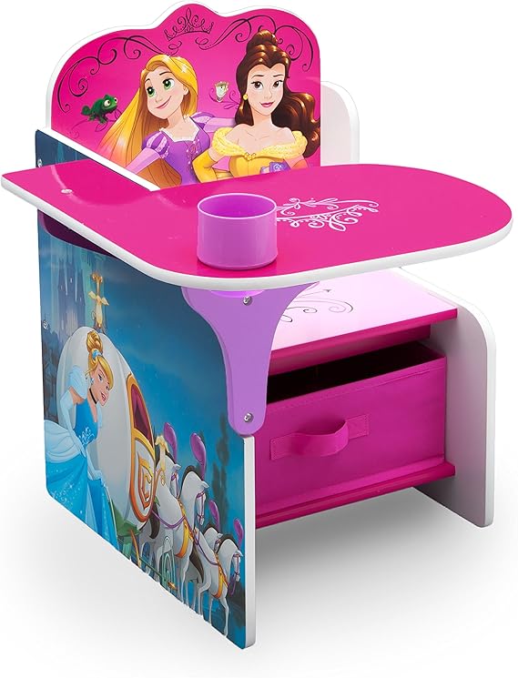 Princess Chair Desk with Storage Bin