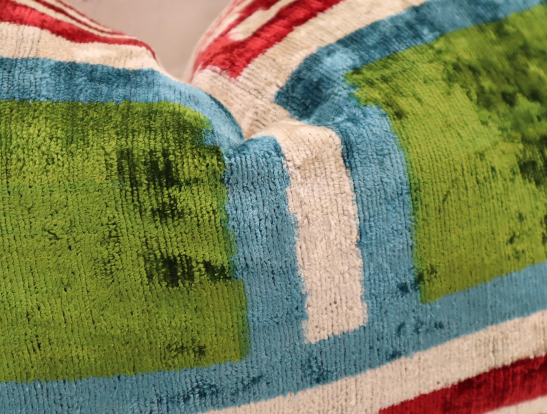 Handmade Luxury Velvet Throw Pillow 16x24 with Down Feather Insert