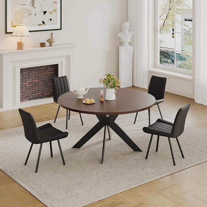 Round Dining Table Set for 4 with Chairs