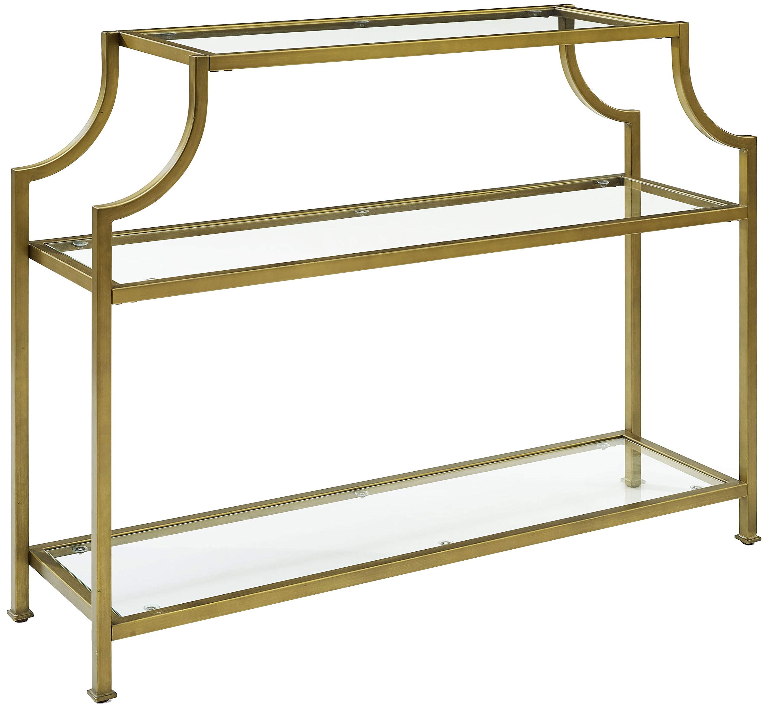 Aimee Sofa Console Table with Storage Shelves