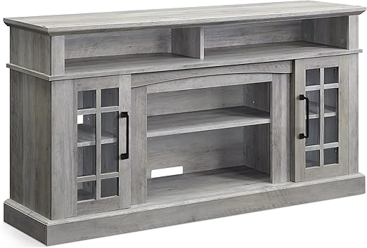 58" Rustic Wood TV Stand with Storage