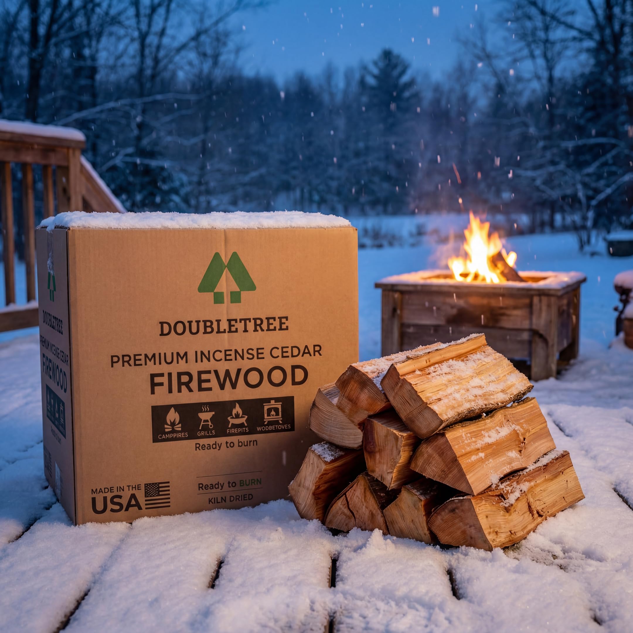 Kiln Dried Incense Cedar Firewood 16 Inch Logs