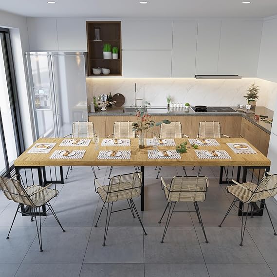 118" Extendable Dining Table for 2-10 People