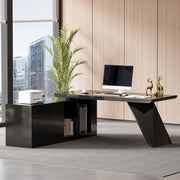 L-Shape Executive Desk with Storage