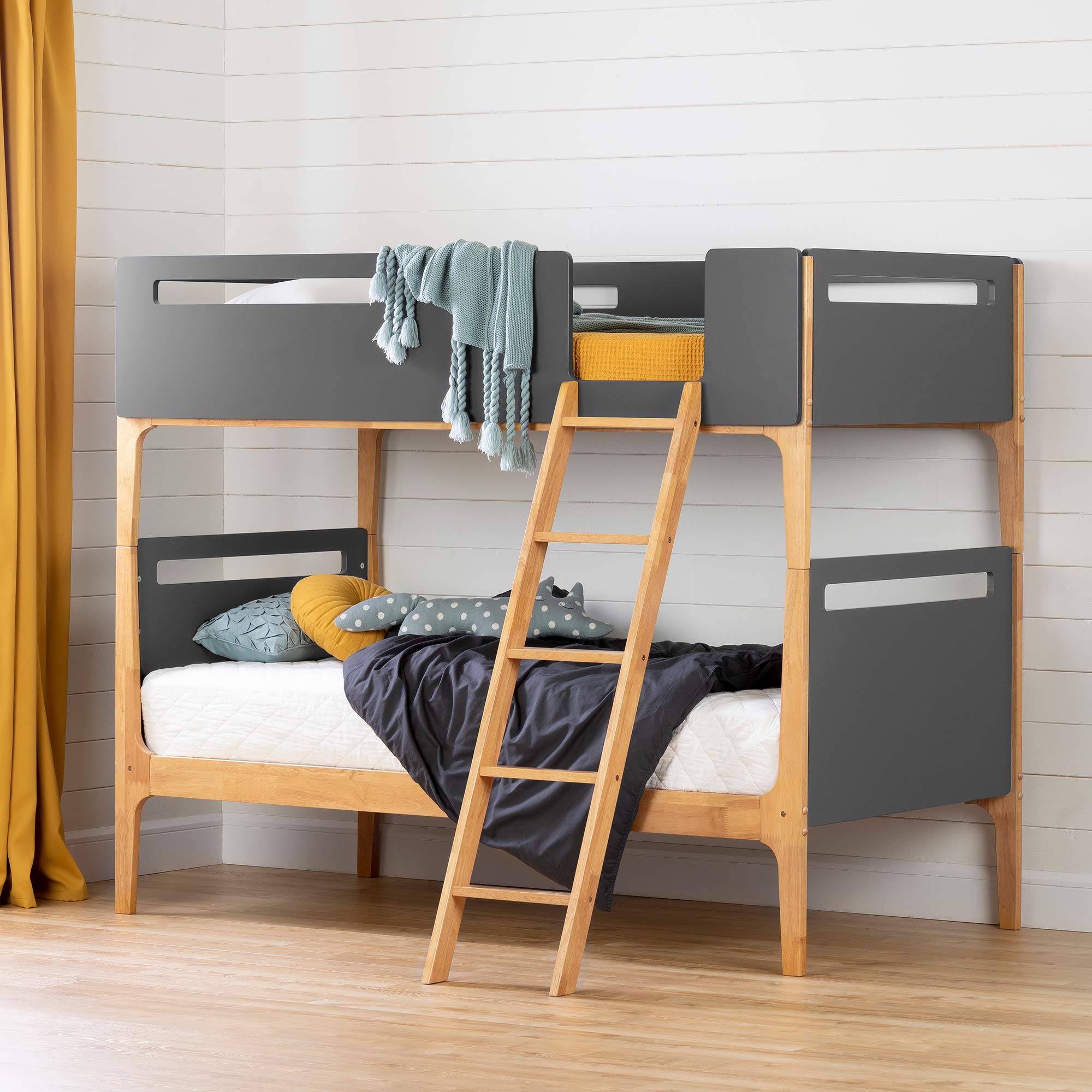 Bebble Twin Bunk Bed with Angled Ladder