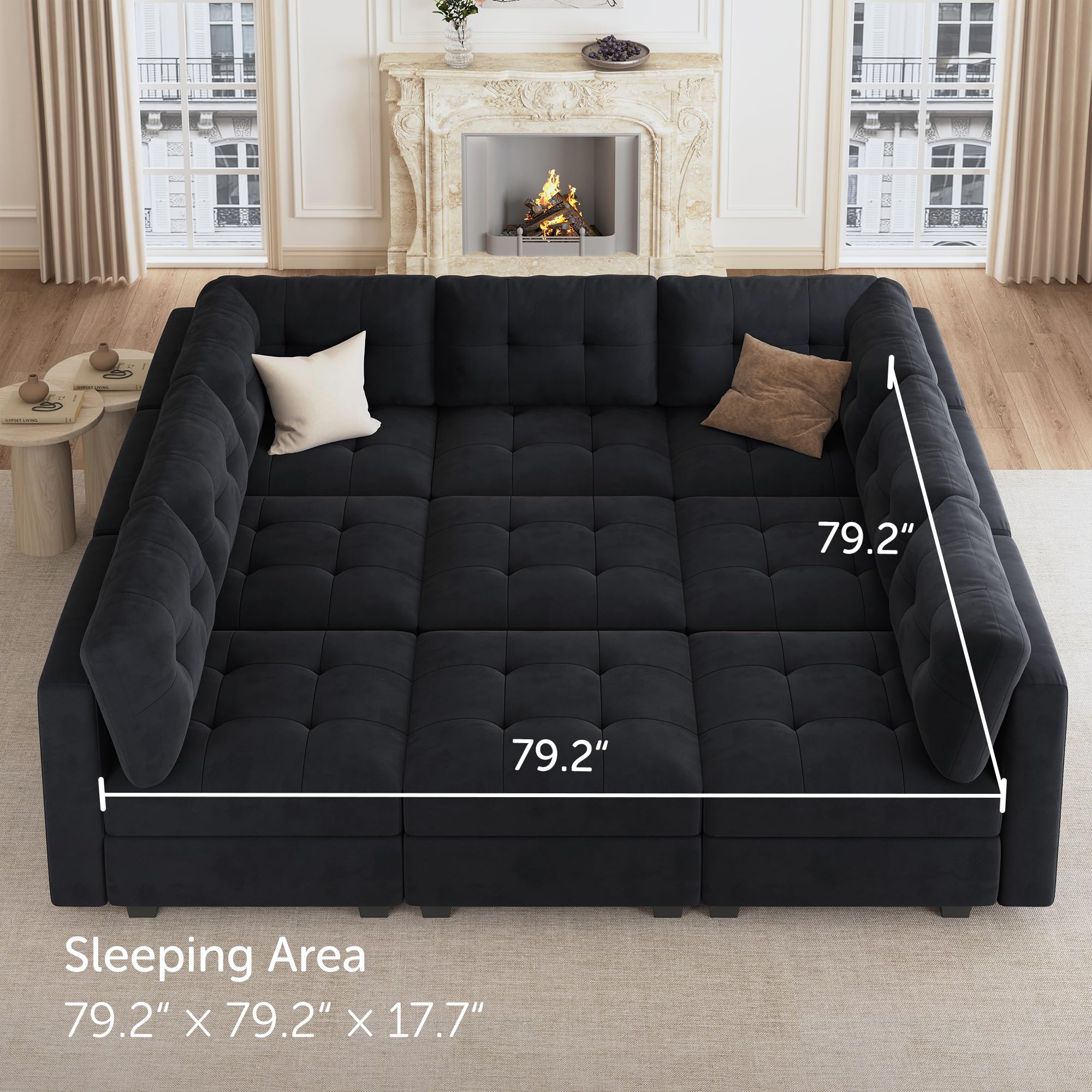 Modular Sectional Sofa with Storage