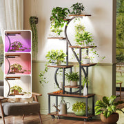 65 Inch 9-Tier Plant Stand with Grow Light