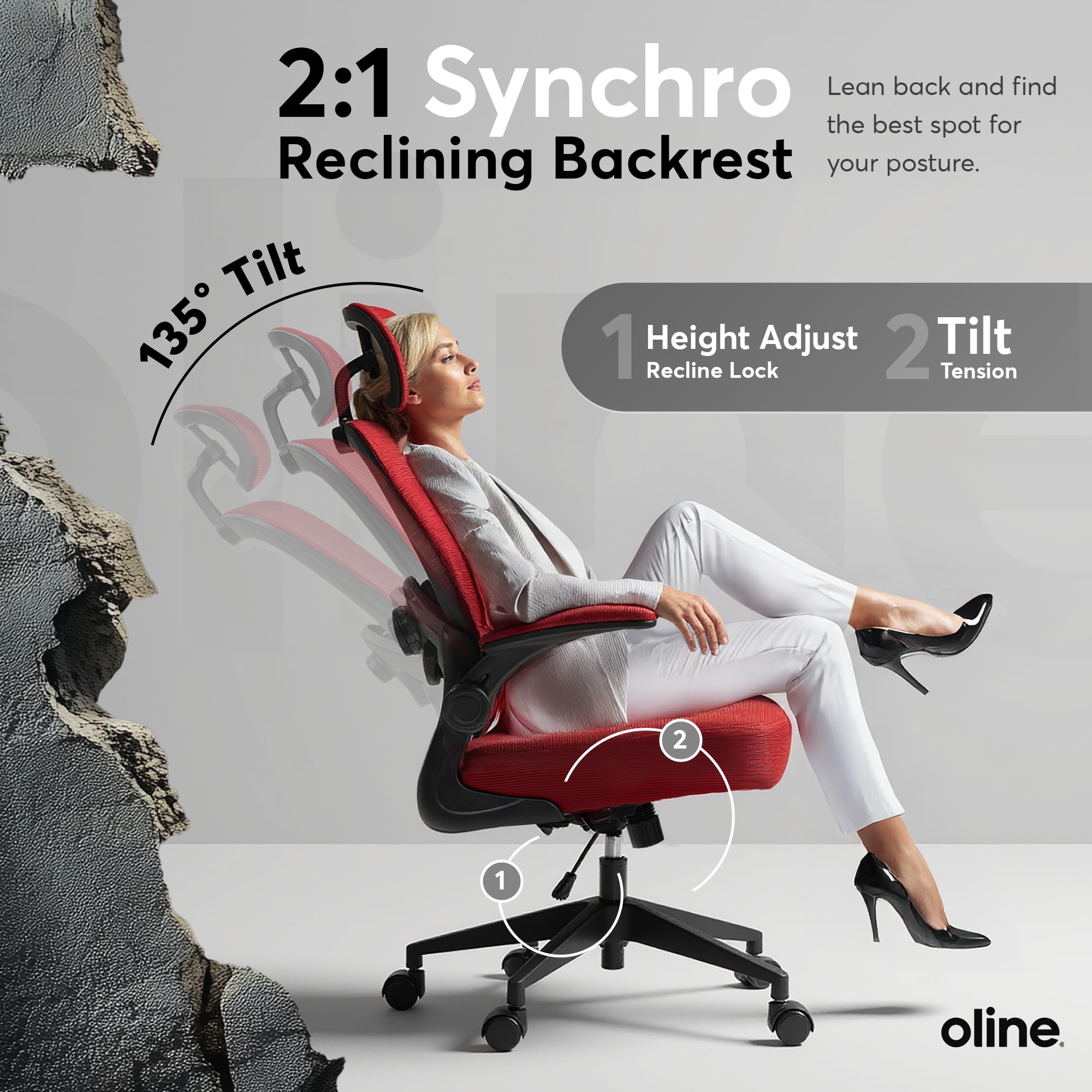 Ergonomic Mesh Office Chair with Adjustable Lumbar