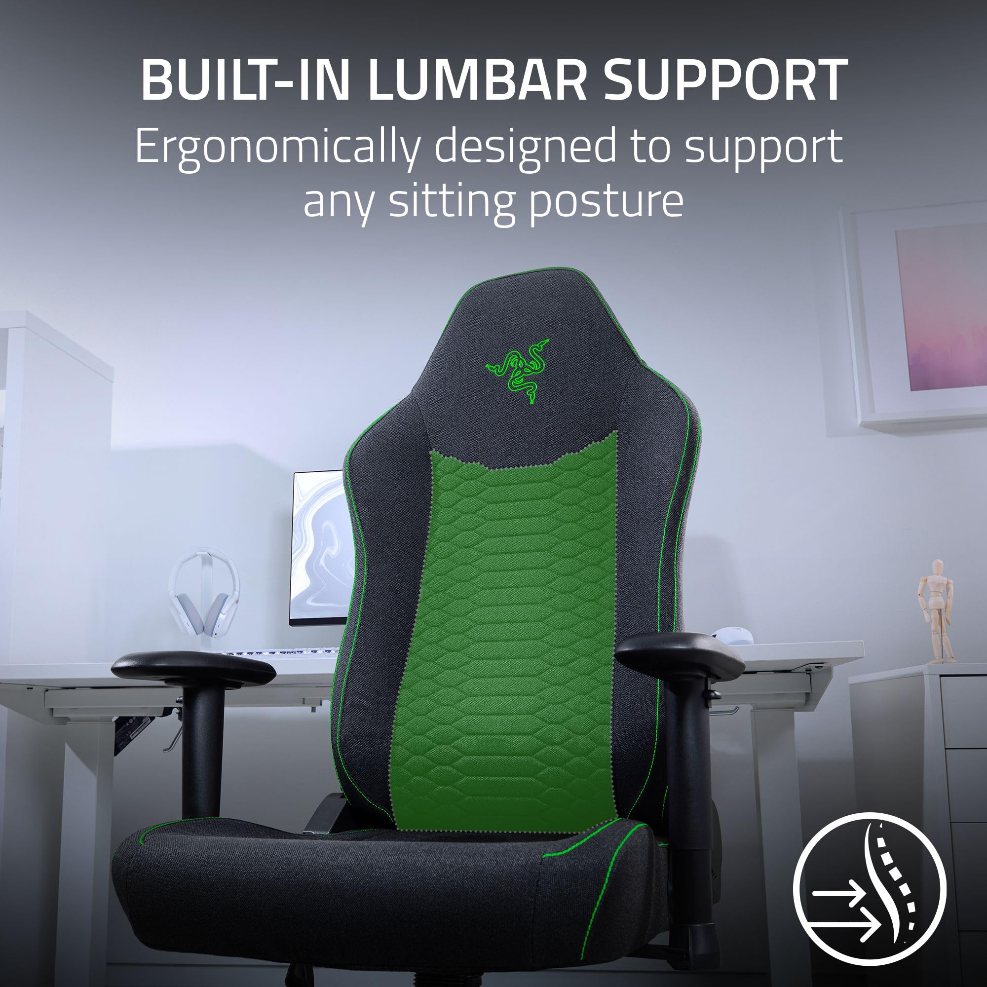 Ergonomic Gaming Chair with Lumbar Support