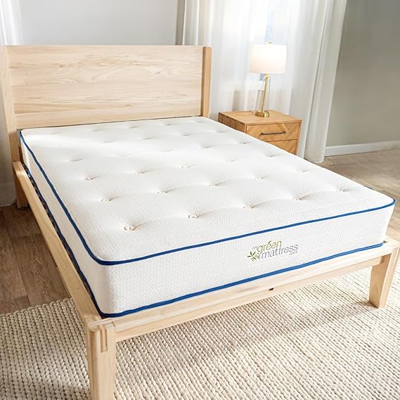 Organic Twin Mattress - GOTS Certified Natural Latex & Pocketed Coil