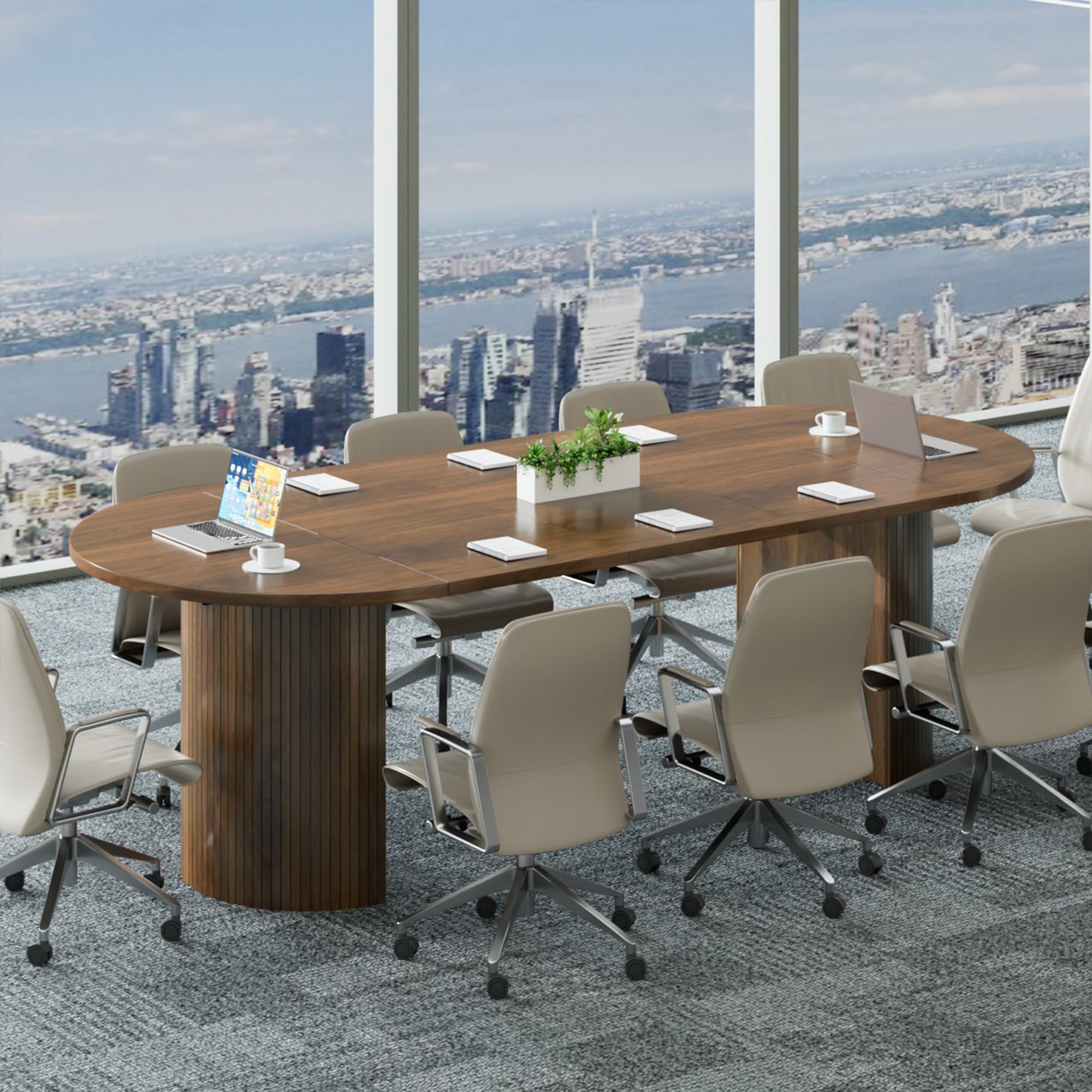 Extendable Conference Table with Storage