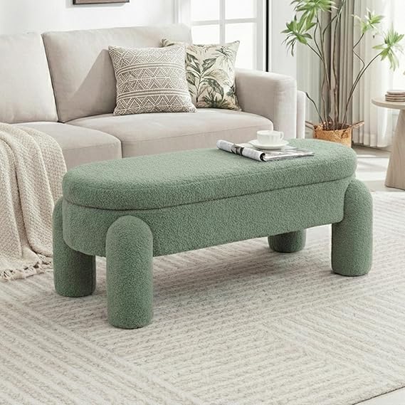 Storage Ottoman Bench with Seating