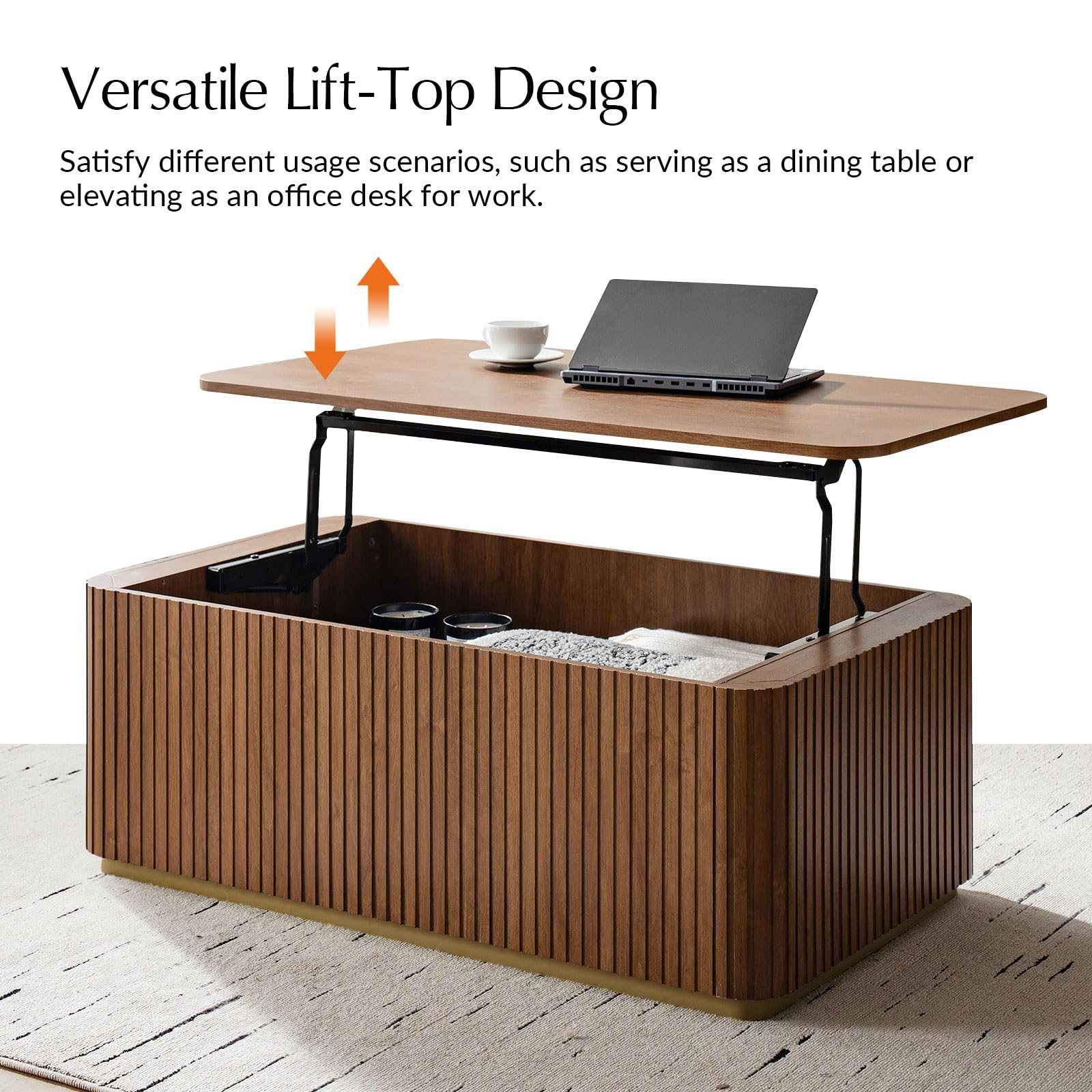 47" Lift Top Coffee Table with Storage