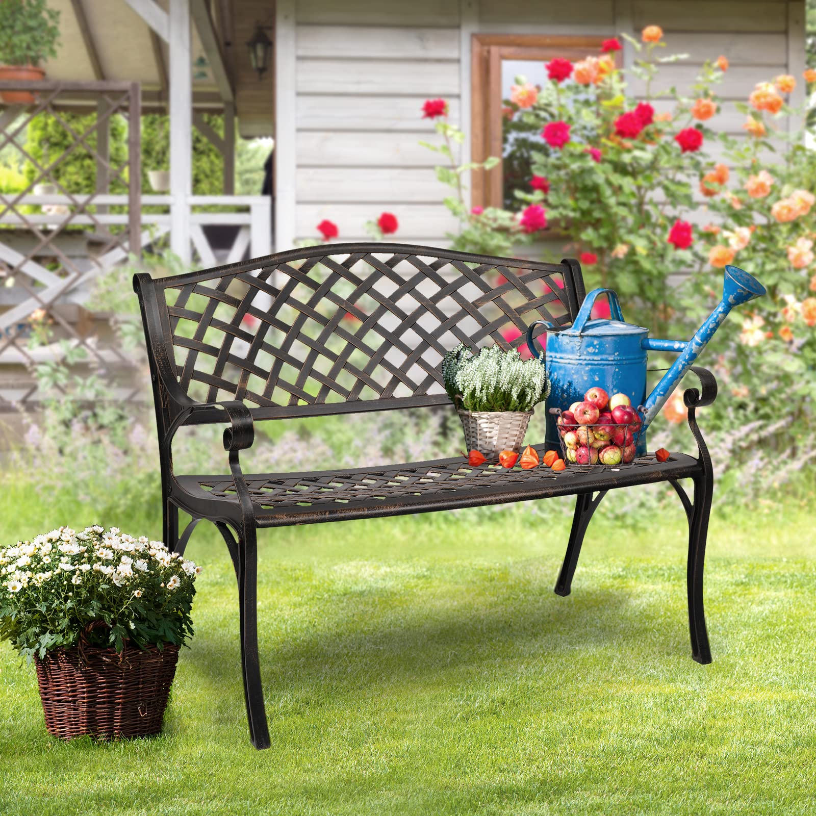Outdoor Aluminum Garden Bench