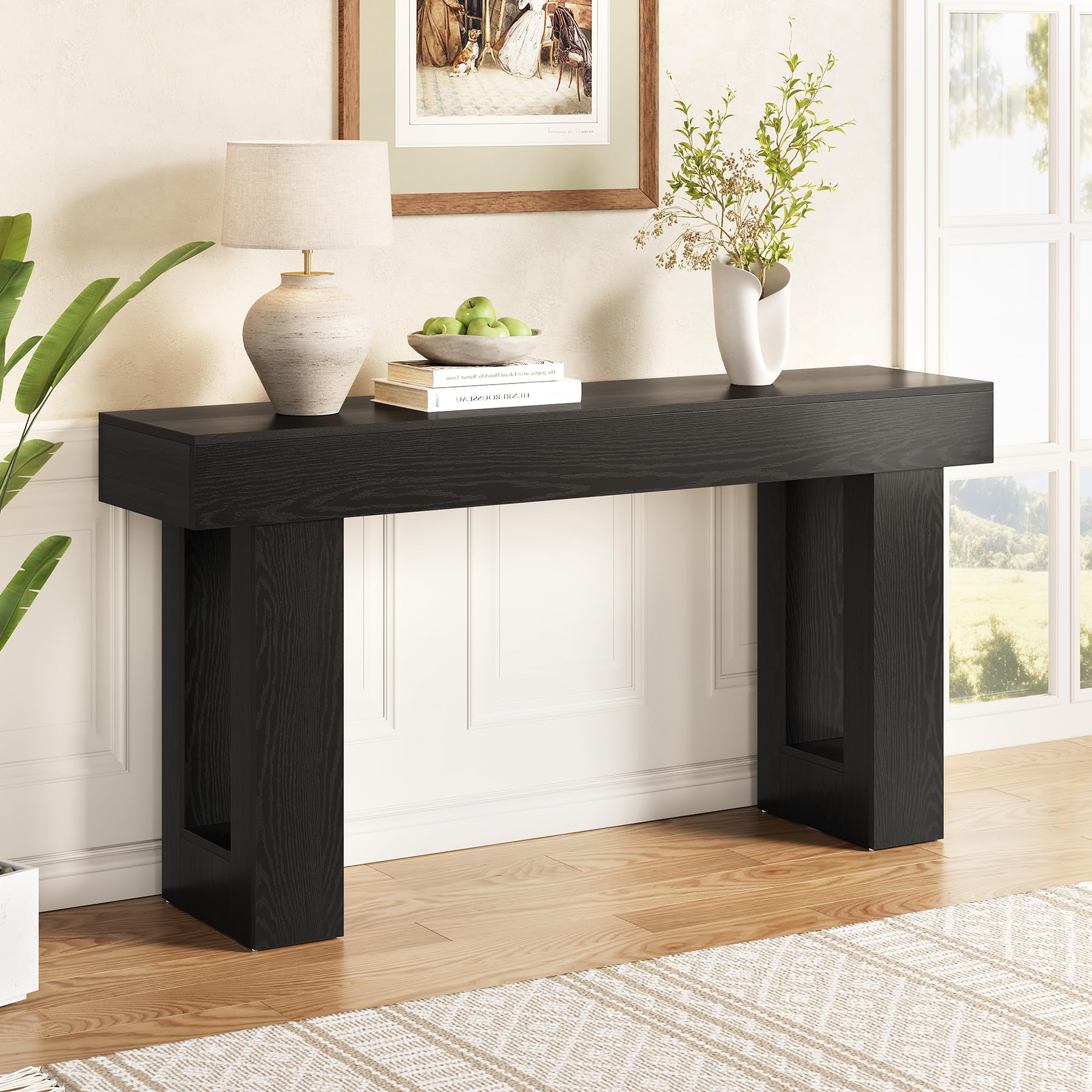 63-Inch Console Table for Entryway