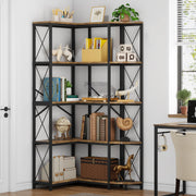5-Tier L-Shaped Corner Bookshelf