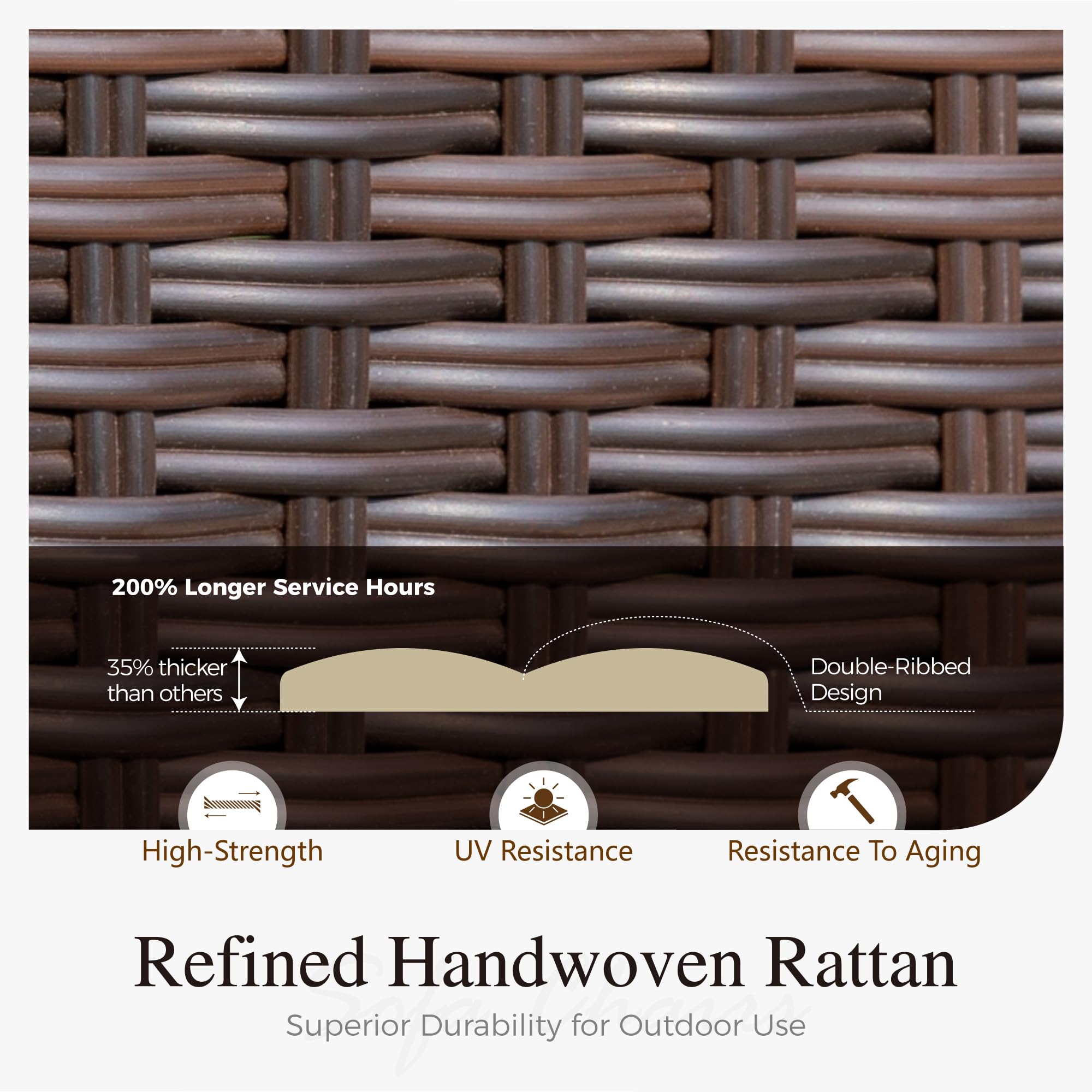 7-Piece Expandable Acacia Wood Patio Dining Set