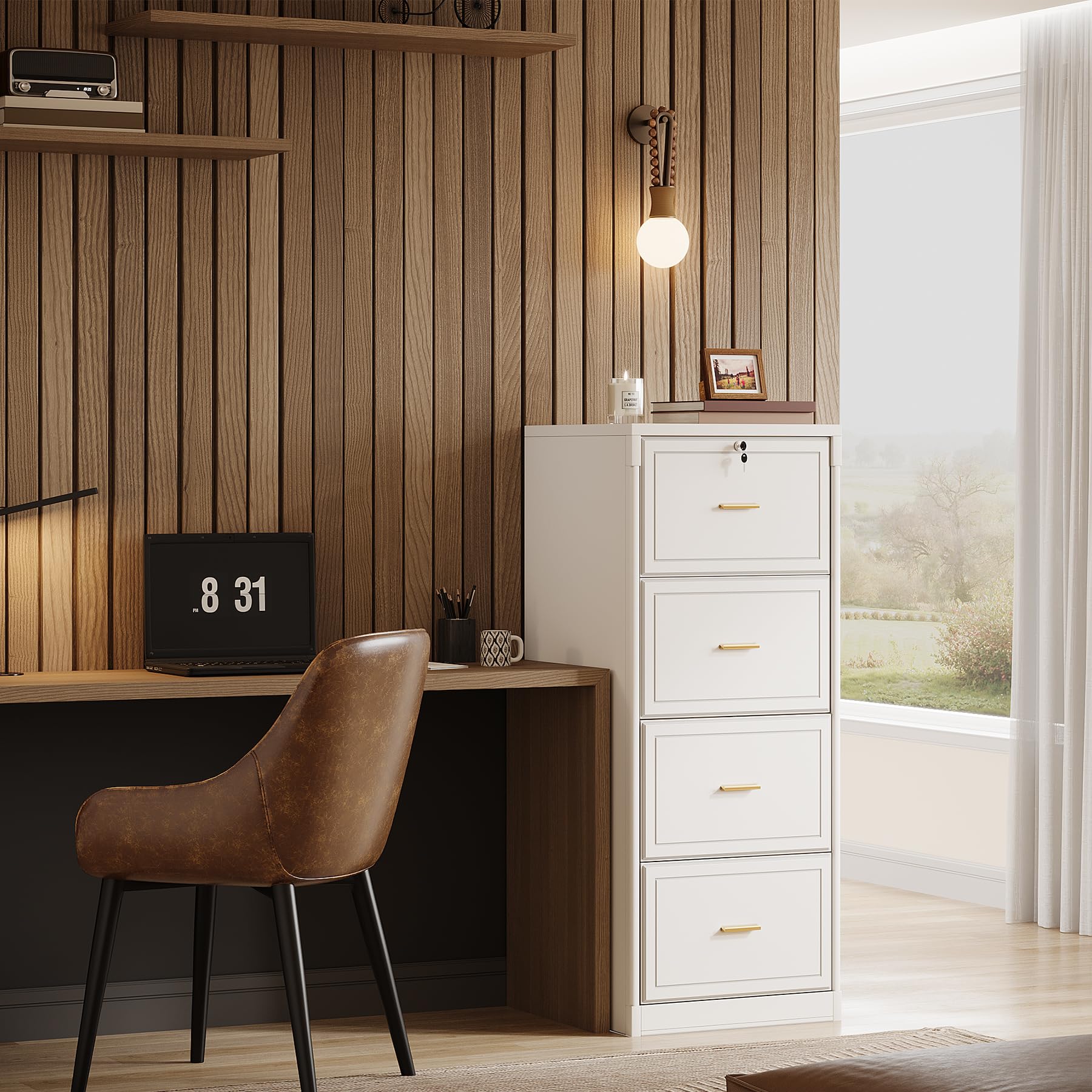 4-Drawer Lockable File Cabinet