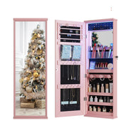 360° Swivel Jewelry Cabinet with RGB Lights and Full Length Mirror