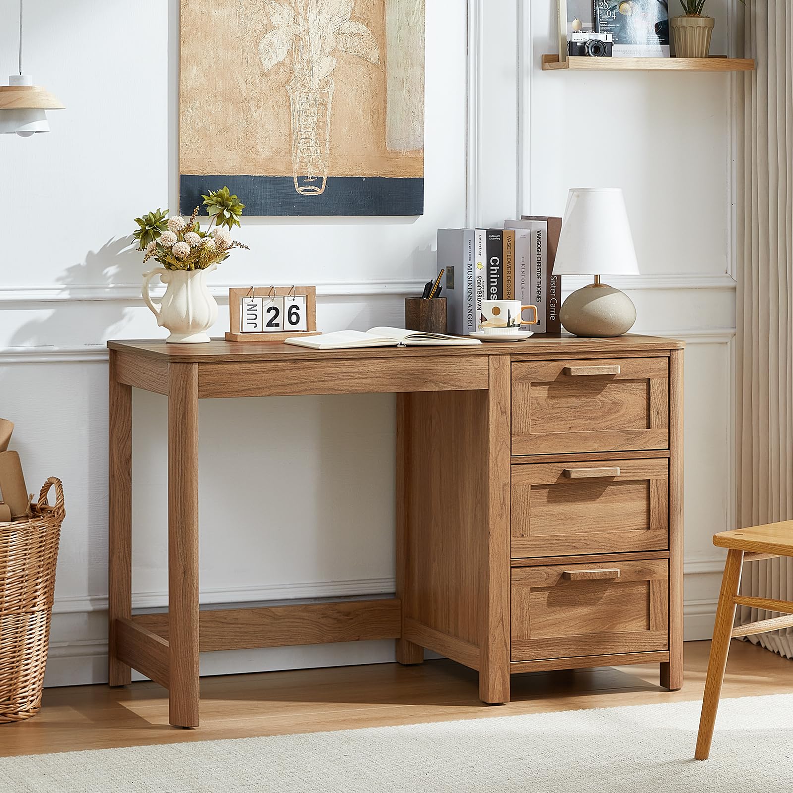 48" Farmhouse Executive Desk with Storage