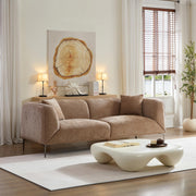 Modern Boucle 3-Seater Sofa with Deep Seats