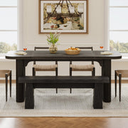 Wooden Dining Bench 47 Inch with Sturdy Frame