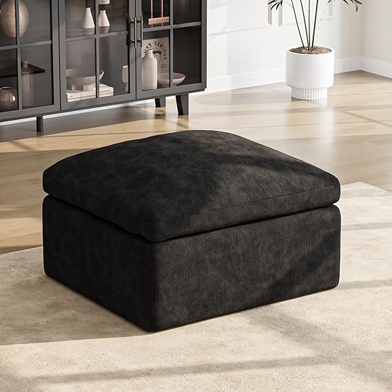 108 Inch L-Shaped Sectional Sofa with Ottoman