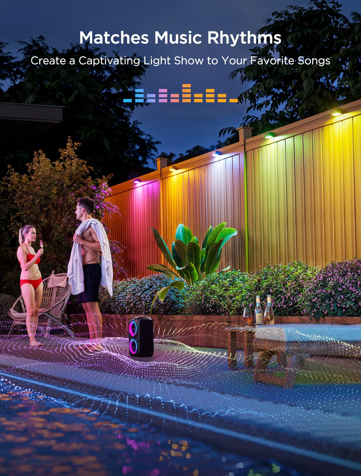RGBWIC Outdoor Deck Lights 12-Pack