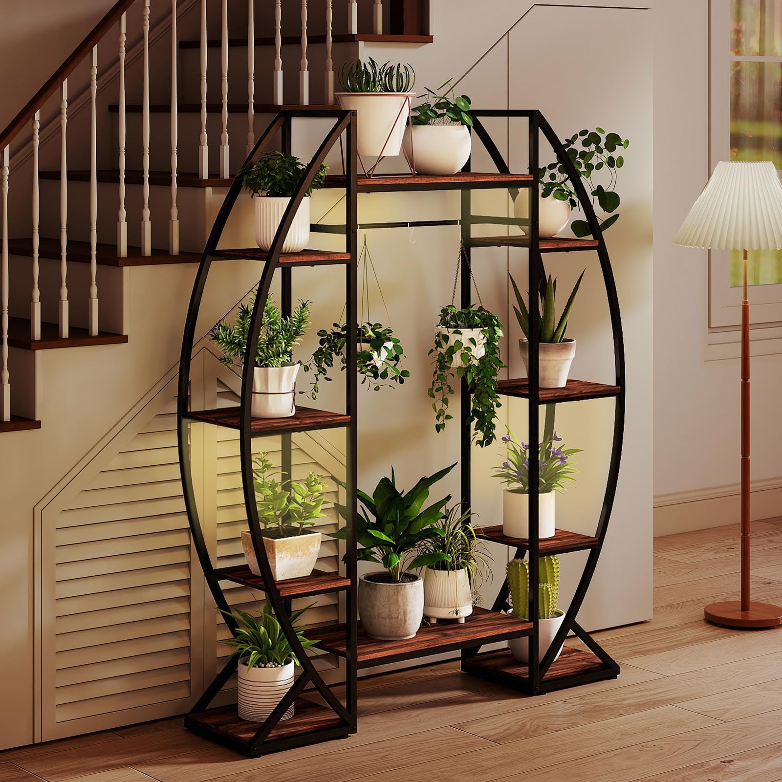 10-Tier Plant Stand with Grow Lights