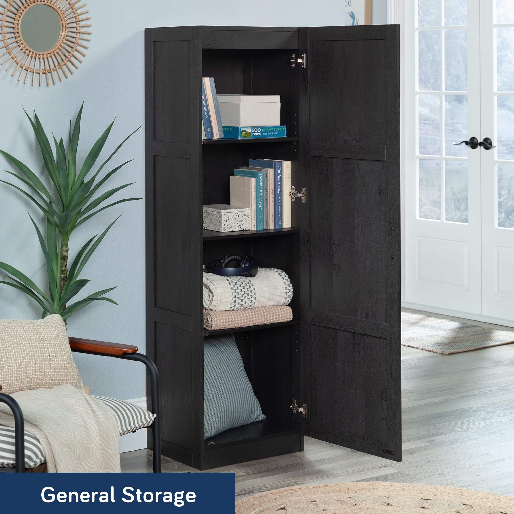 Tall Storage Cabinet with Adjustable Shelves