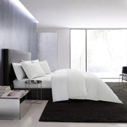 Waffle Pique Cotton Comforter Set Queen White