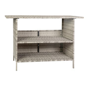 Indoor/Outdoor Wicker Rattan Bar Counter Table