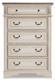 5-Drawer Chest Chipped White