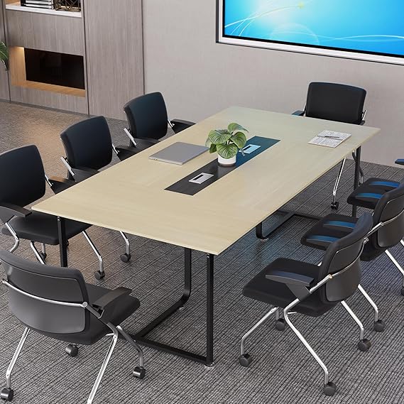 8FT Conference Table with Grommet