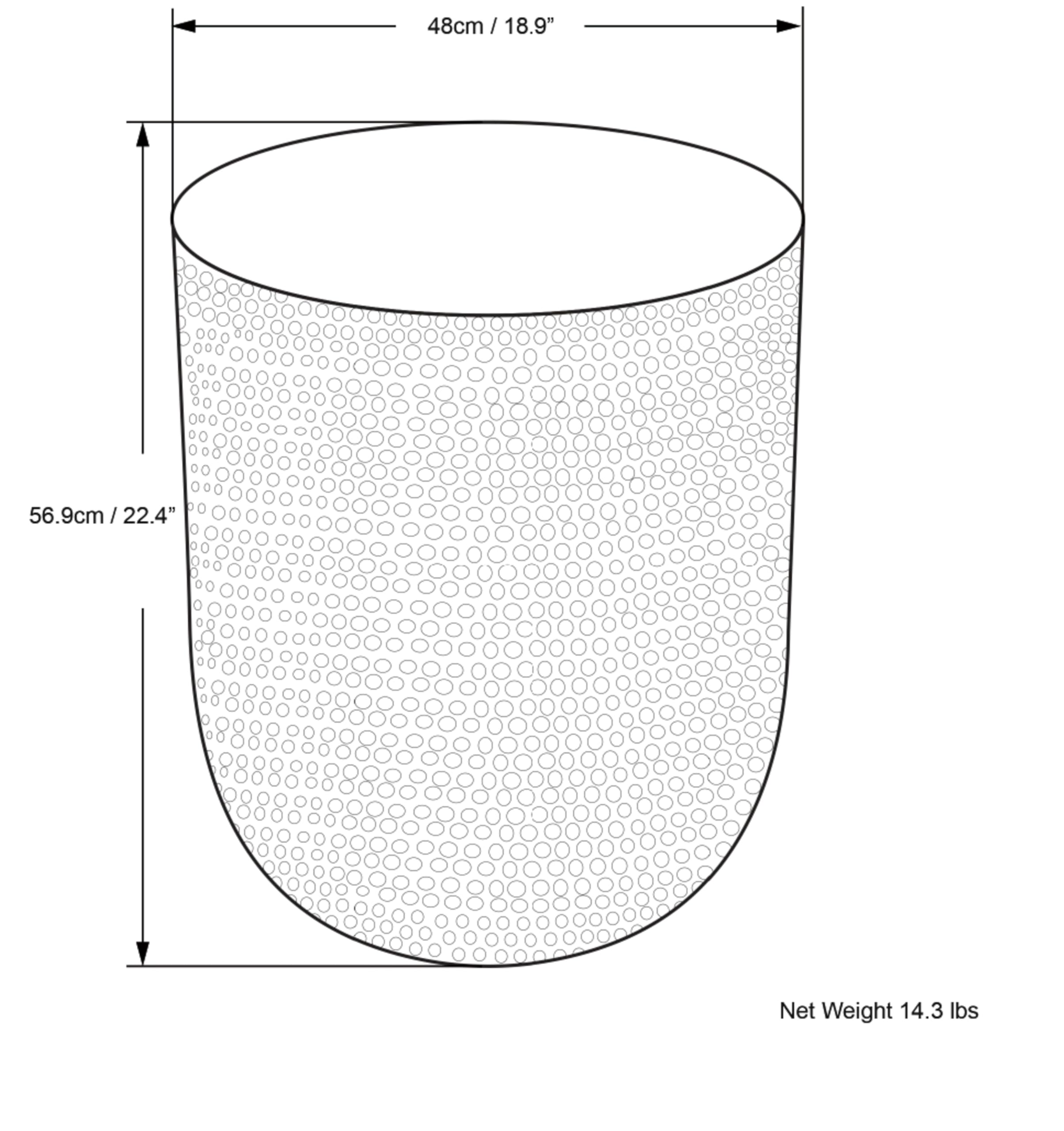 Metal Side Table 19 Inch Silver Ombre Boho Style