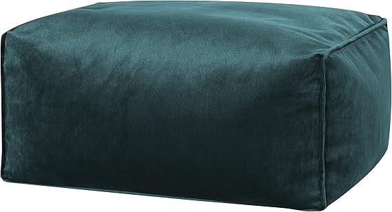 Roll Velvet Ottoman Pouf Multi-Function Lounger Footrest