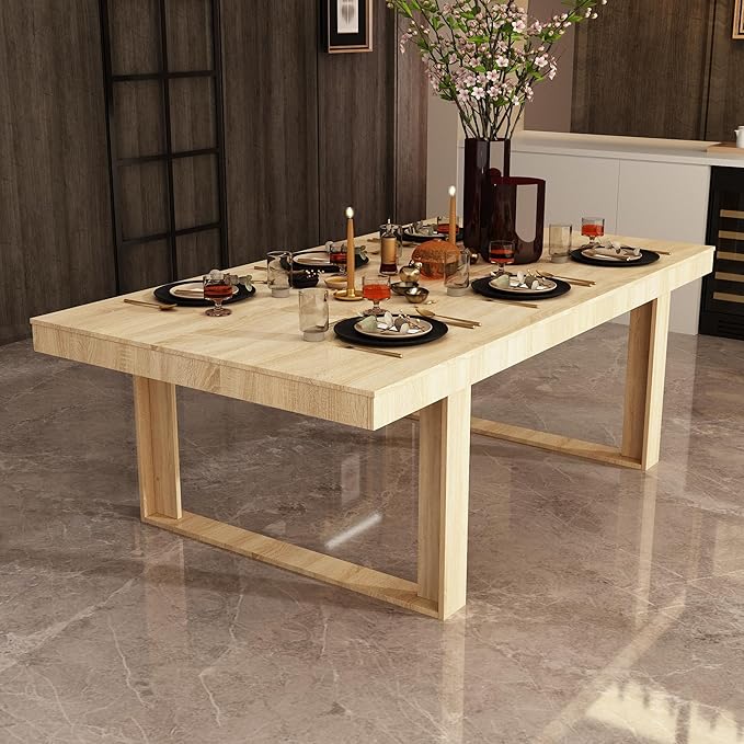 86.6" Dining Table for 8-10 People