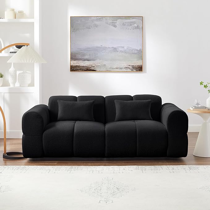 80" Modern Boucle Sofa - Deep Seat 3-Seater Couch