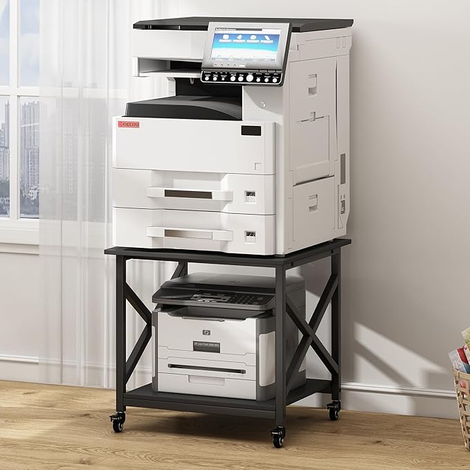2-Tier Printer Stand with Wheels