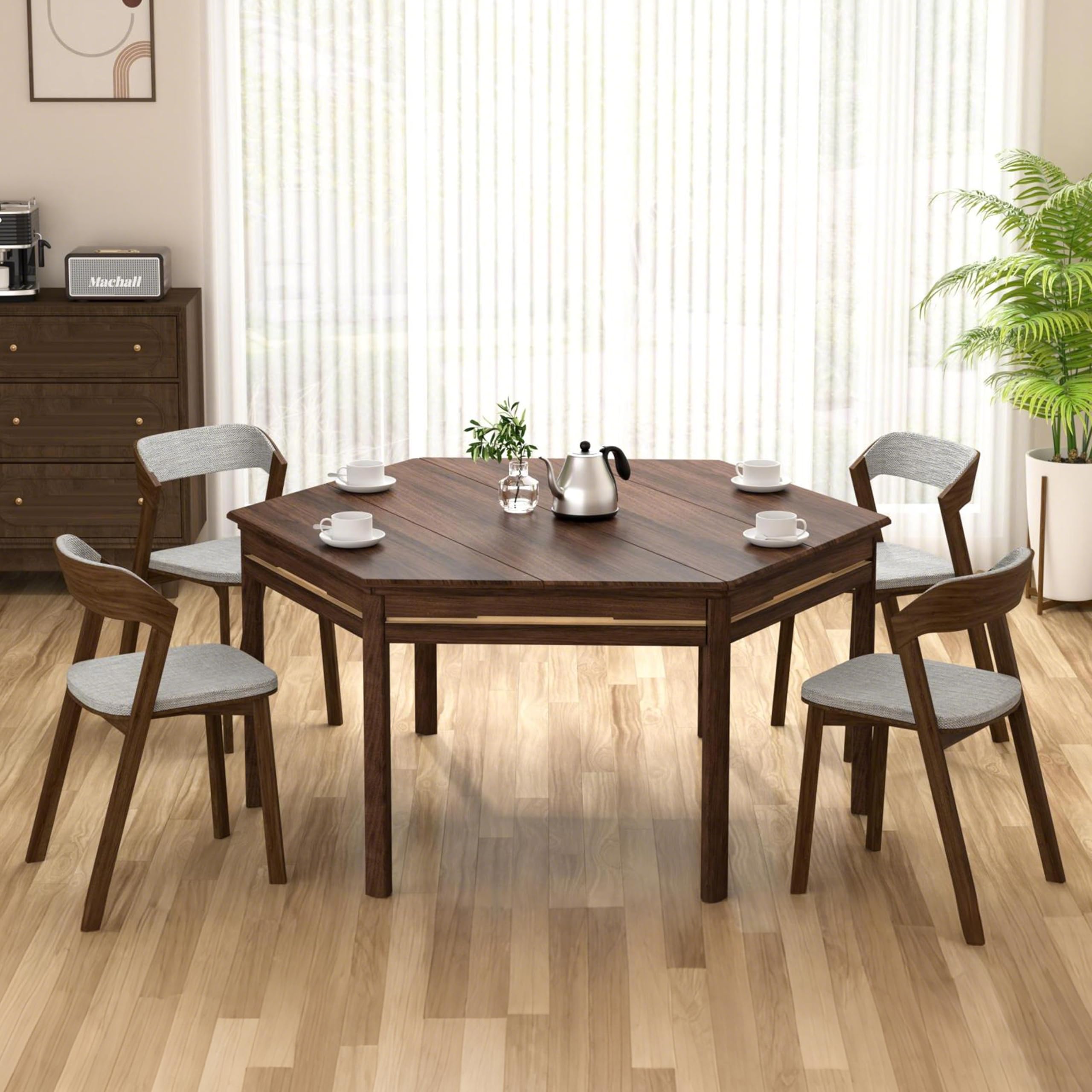 Hexagonal Gaming Table with Removable Top