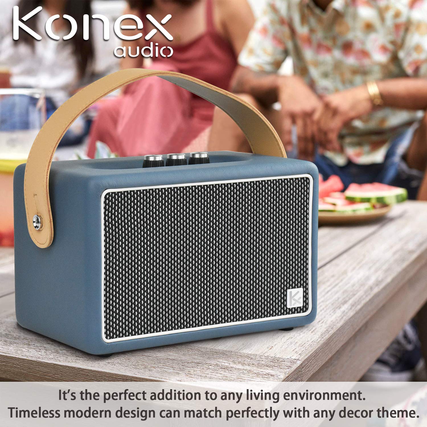 40W Vintage Bluetooth Speaker with Heavy Bass