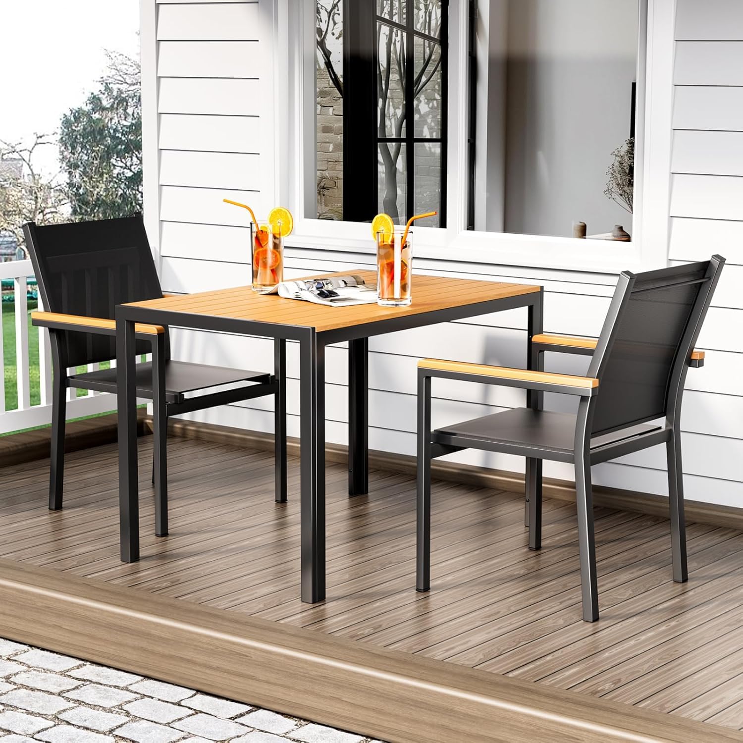 Outdoor Patio Dining Table Rectangle 43×28 Inch
