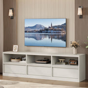 70 Inch TV Stand with Storage Drawer and Open Shelves