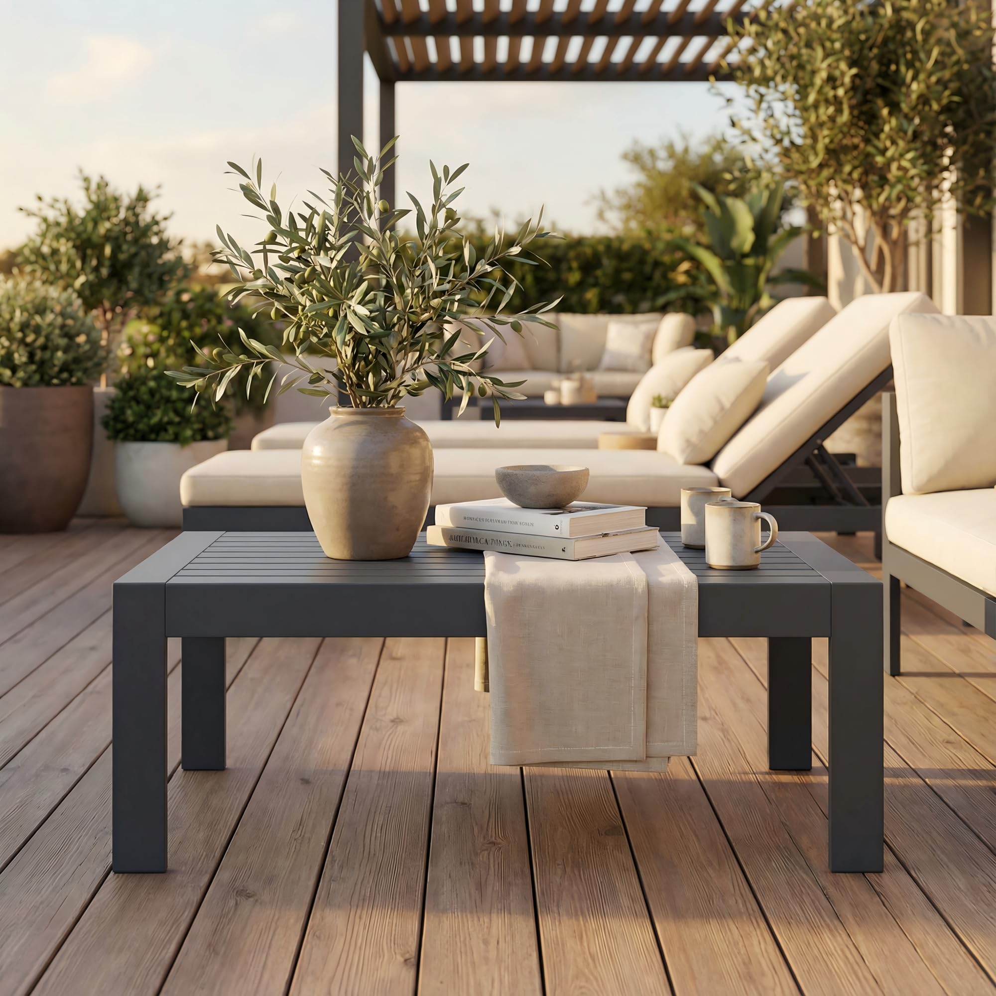Aluminum Outdoor Coffee Table