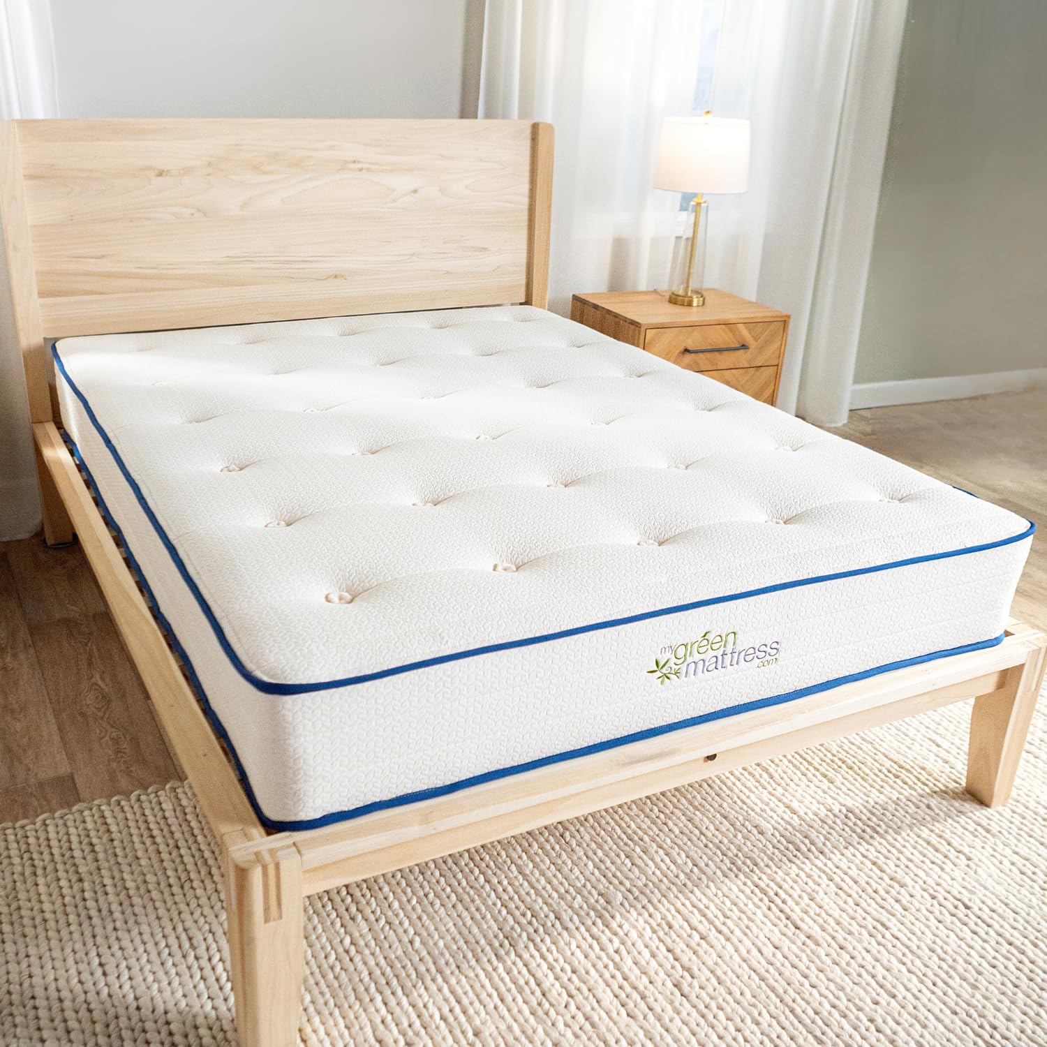 Organic Twin Mattress - GOTS Certified Natural Latex & Pocketed Coil