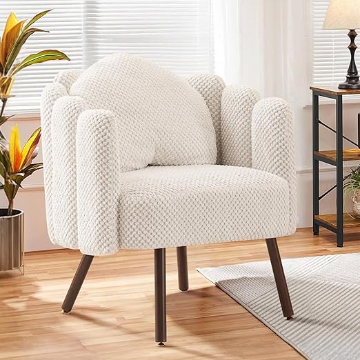 Velvet Shell Accent Chair