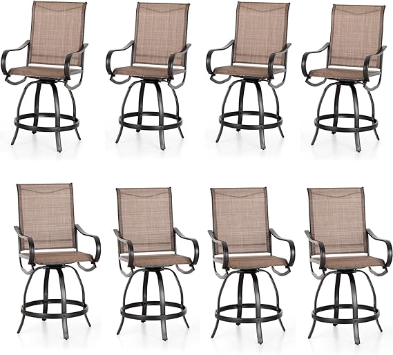Outdoor Counter Height Bar Stools Set of 4