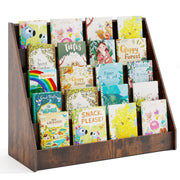 5-Tier Kids Bookshelf Rustic Brown