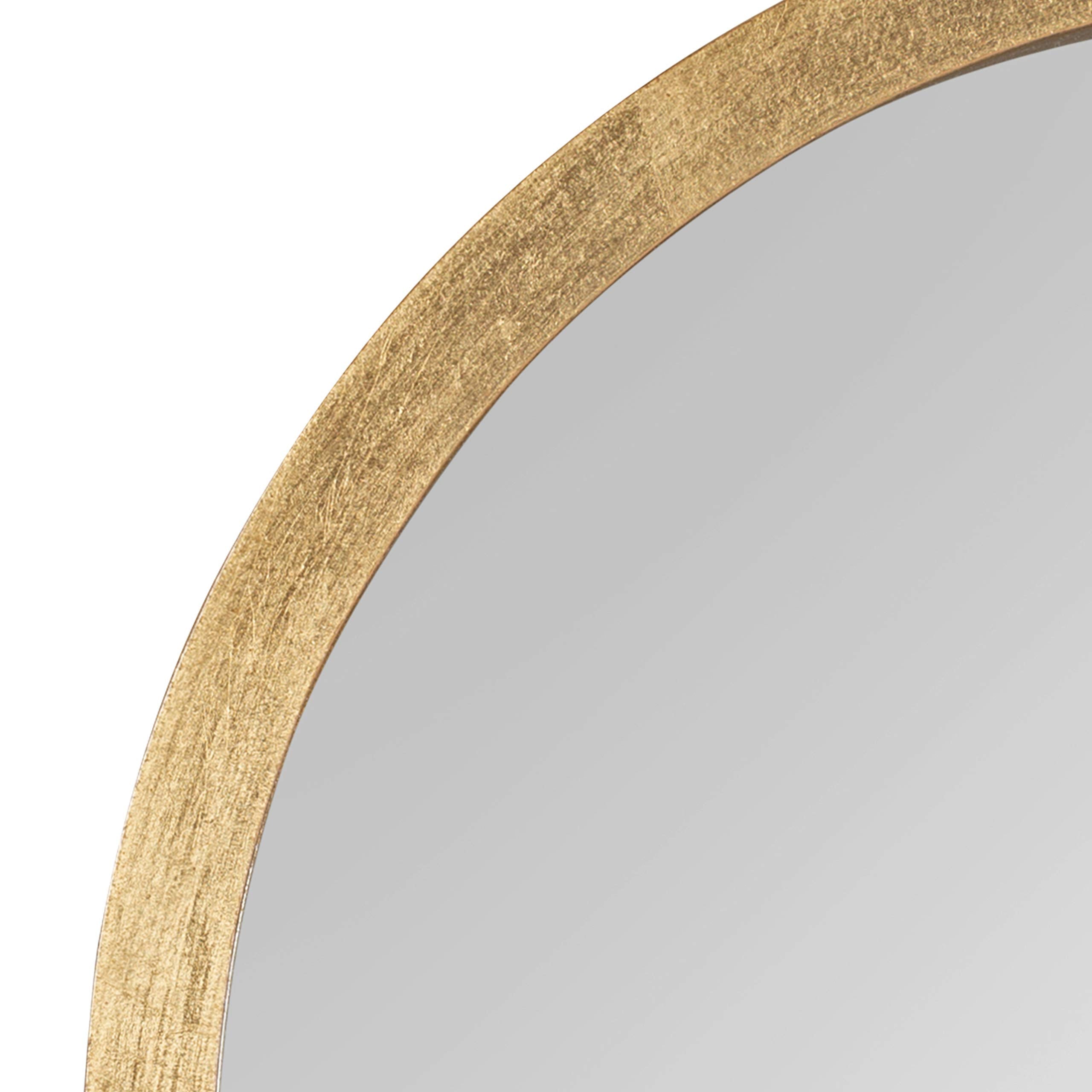 Oval Wall Mirror Gold Frame 12x24